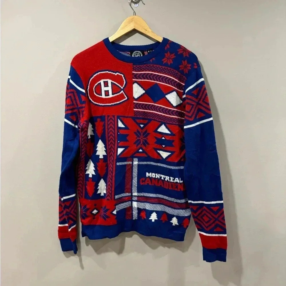 Montreal Canadiens Official NHL  Ugly Sweater - HOLIDAY Christmas